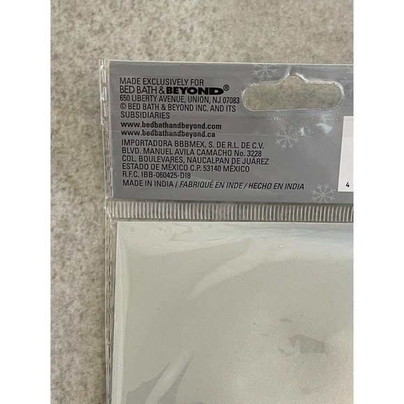 H For Happy Set Of 2 Christmas 4" Paper Tree Snowman Ornaments Green Holiday NEW - Picture 7 of 7